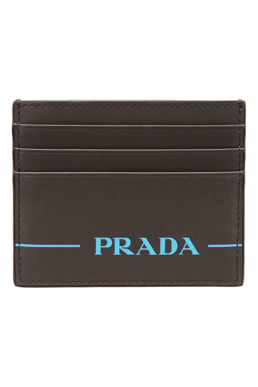 фото Серая визитница Prada