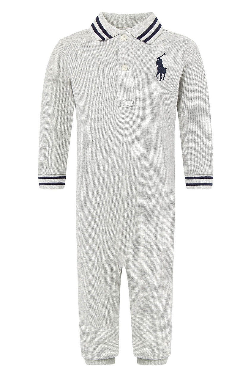 фото Серый комбинезон с отделкой ralph lauren kids