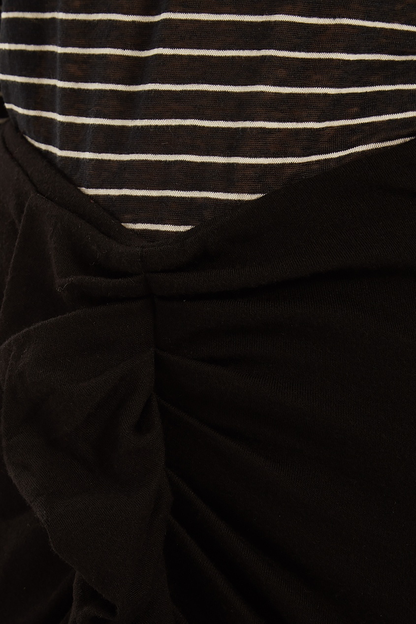 фото Черная юбка миди с оборкой Joyce Isabel marant etoile