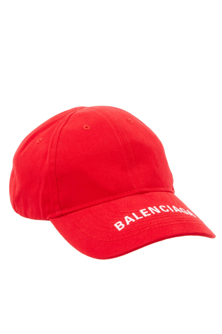 фото Красная бейсболка с вышивкой Balenciaga man