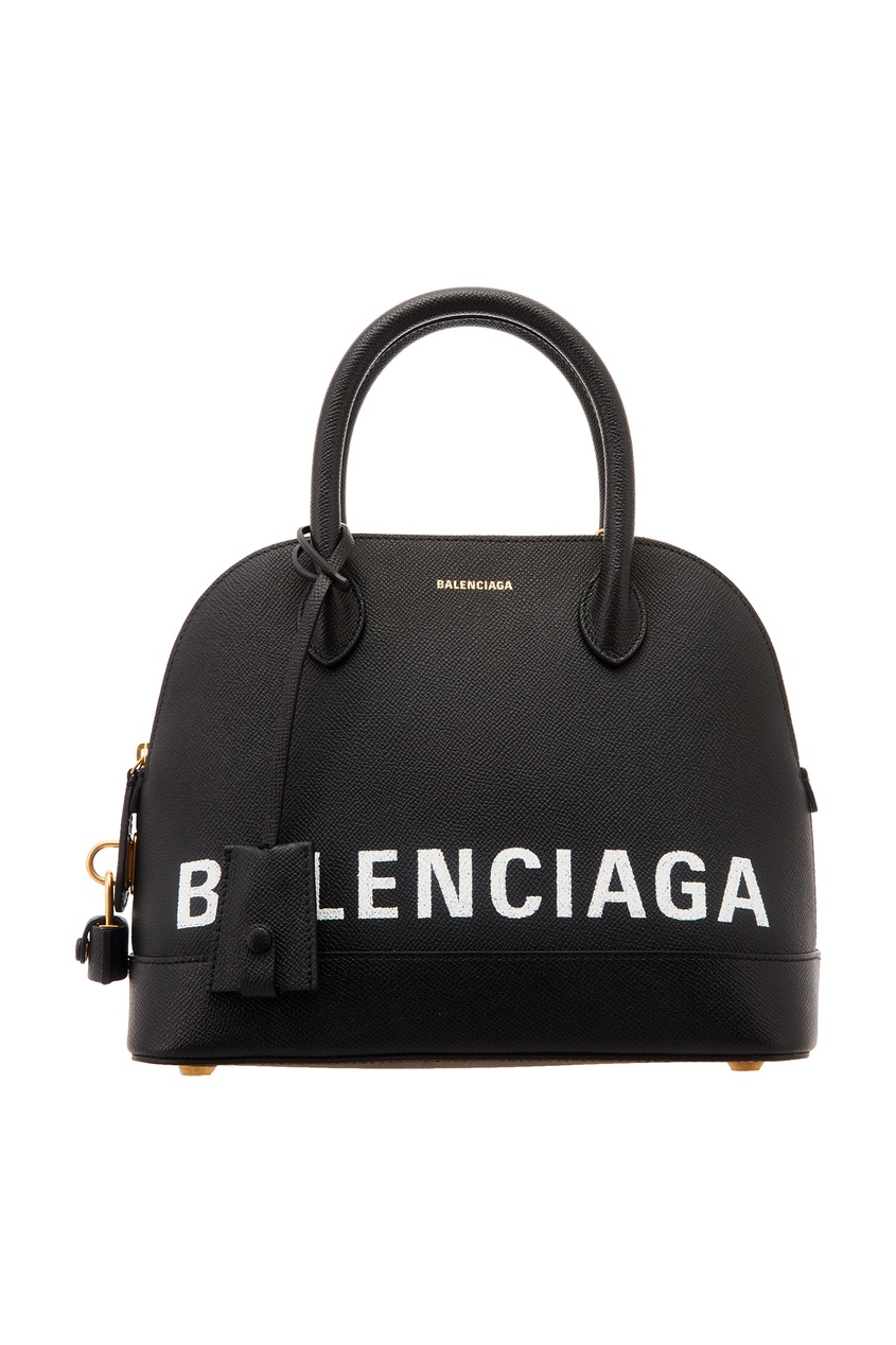 фото Черная сумка с логотипом ville small balenciaga