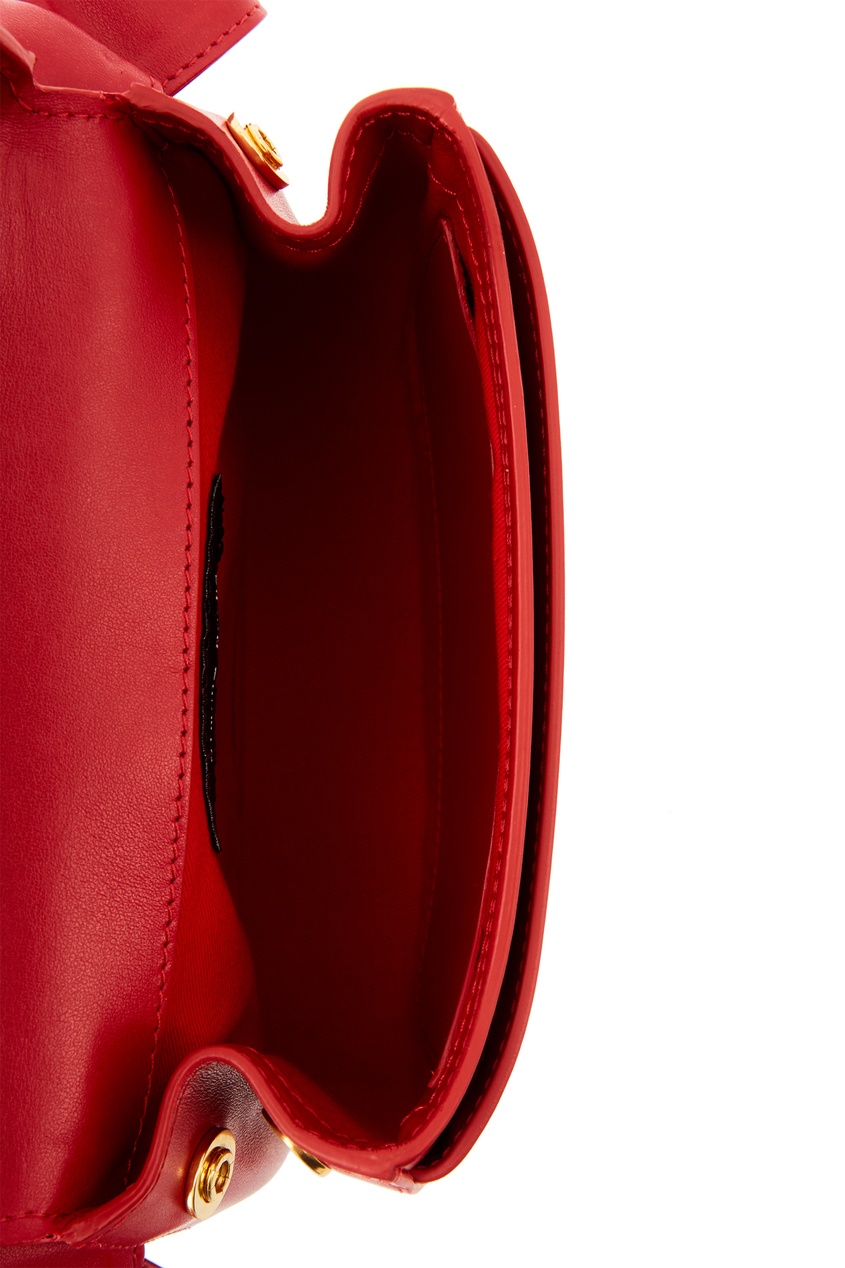 фото Кожаная красная сумка с бантами simone rocha