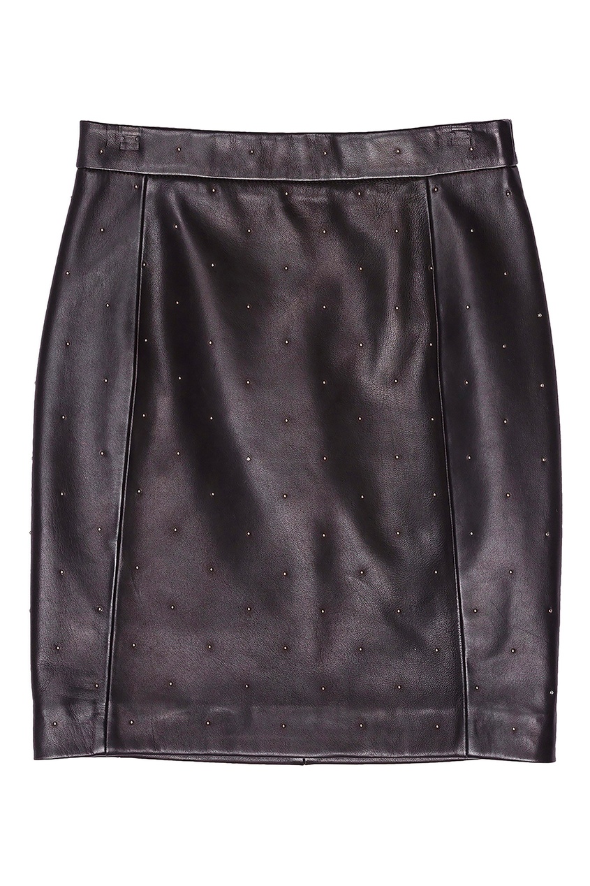 фото Черная юбка с отделкой claudie pierlot