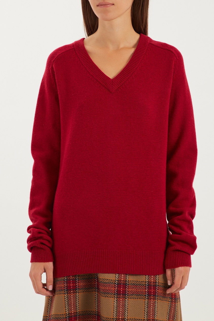 фото Красный пуловер Maje