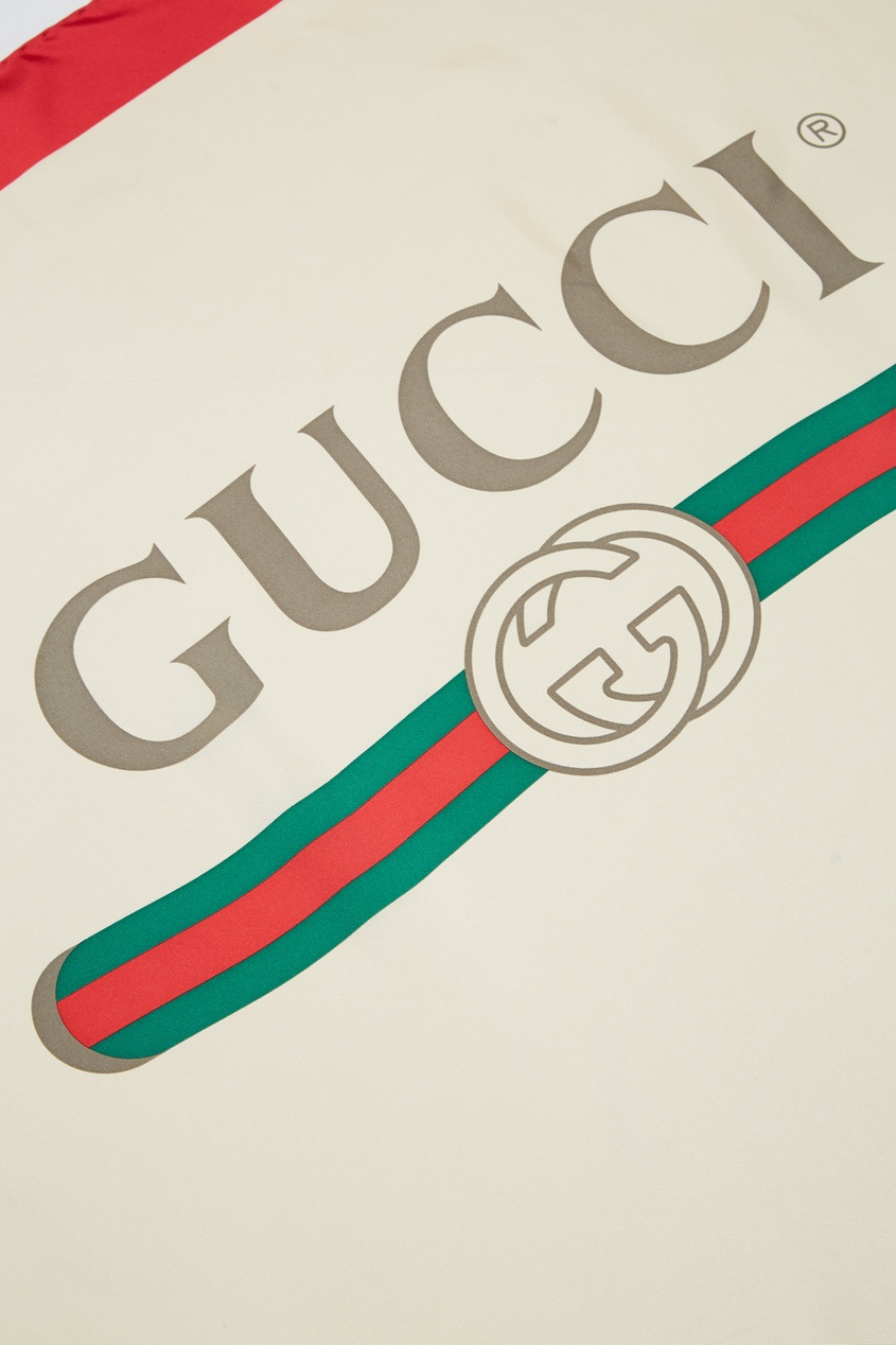 фото Платок с цветным принтом Gucci