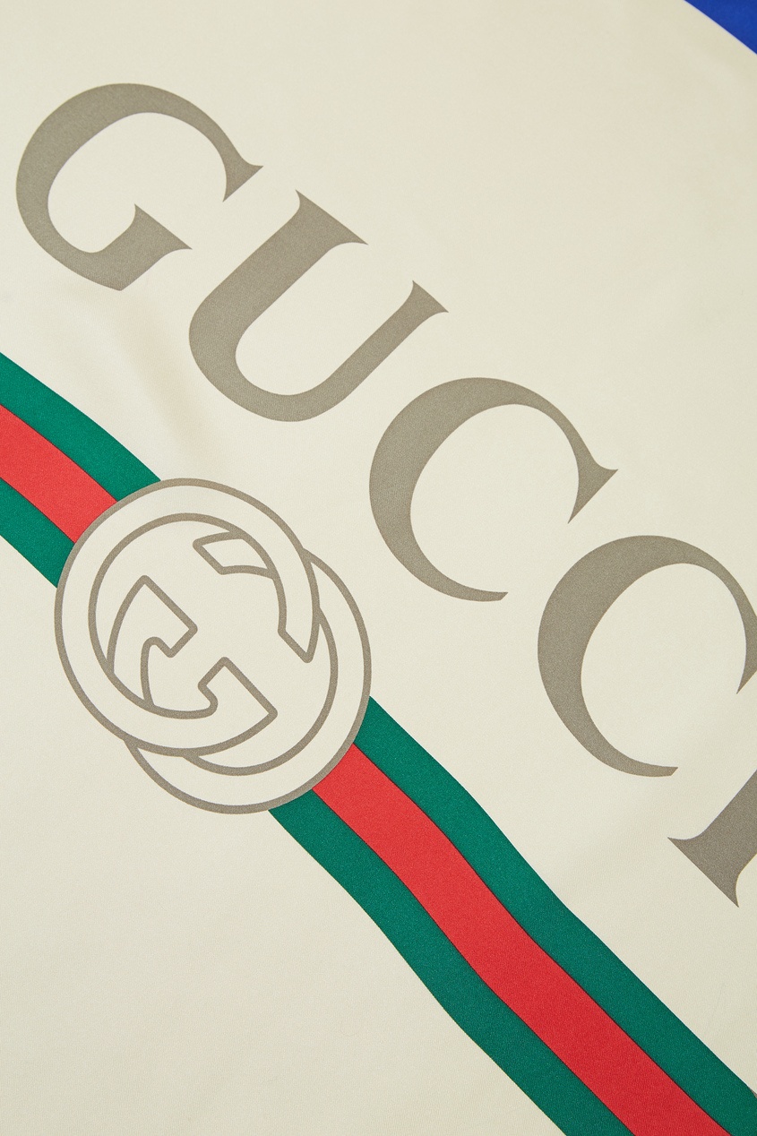 фото Шелковый платок с монограммой Gucci