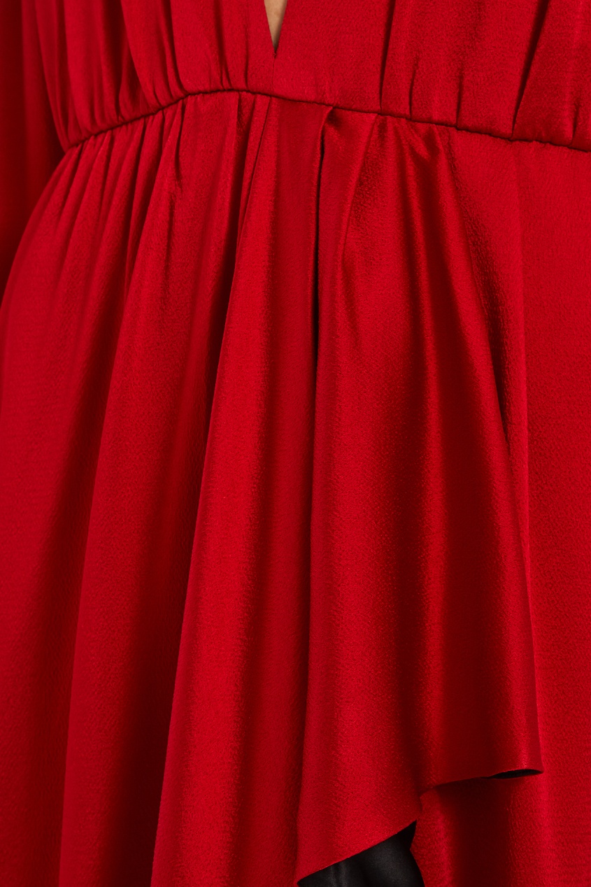 фото Красное платье макси gucci