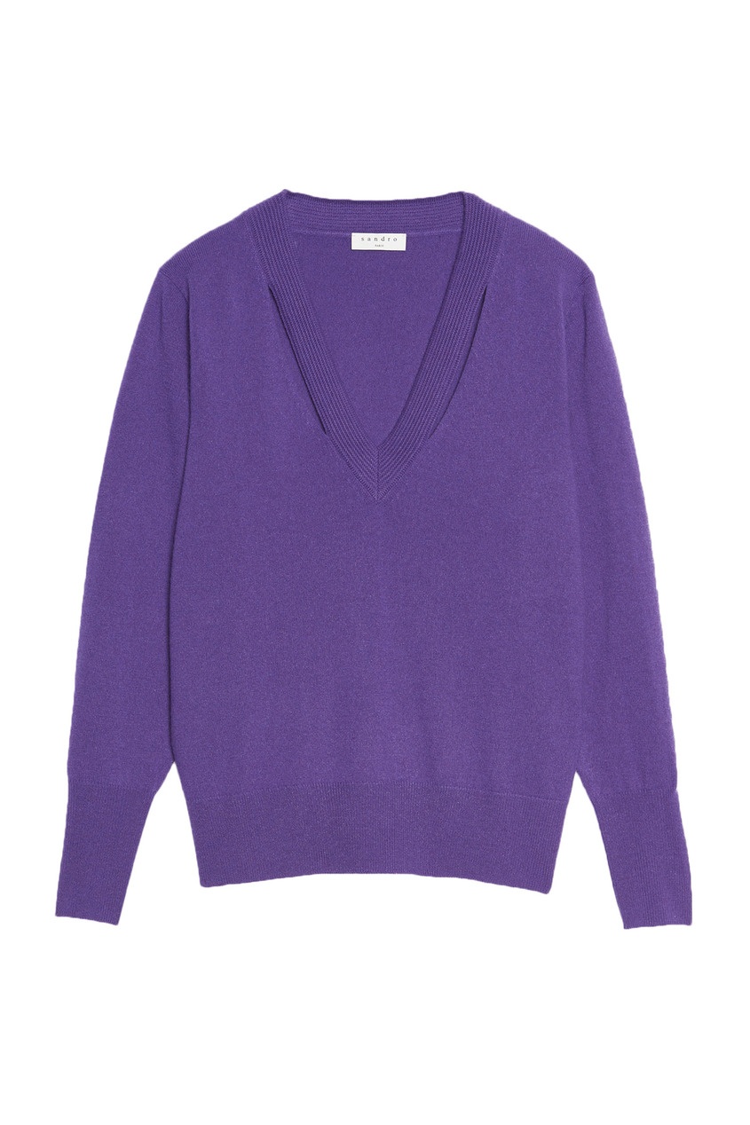 фото Фиолетовый пуловер sandro