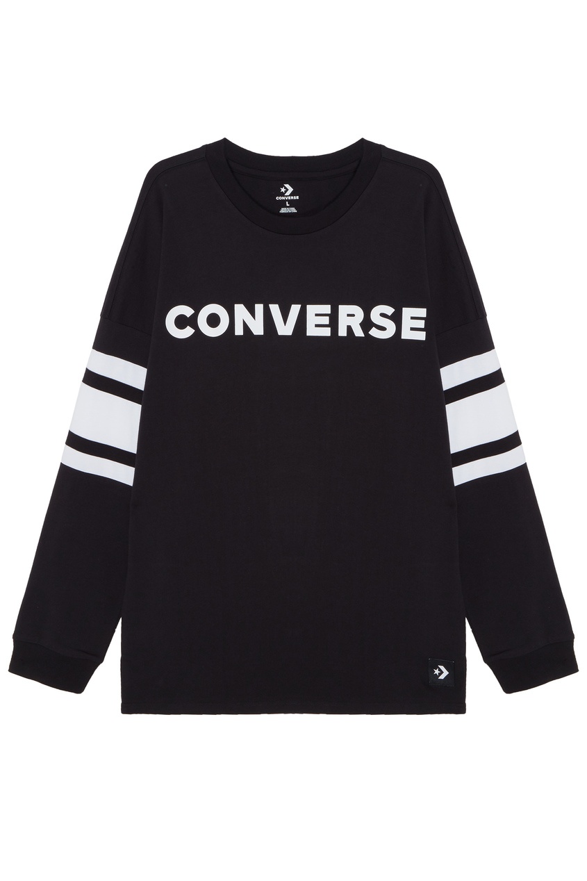 фото Черный свитшот с логотипом Converse
