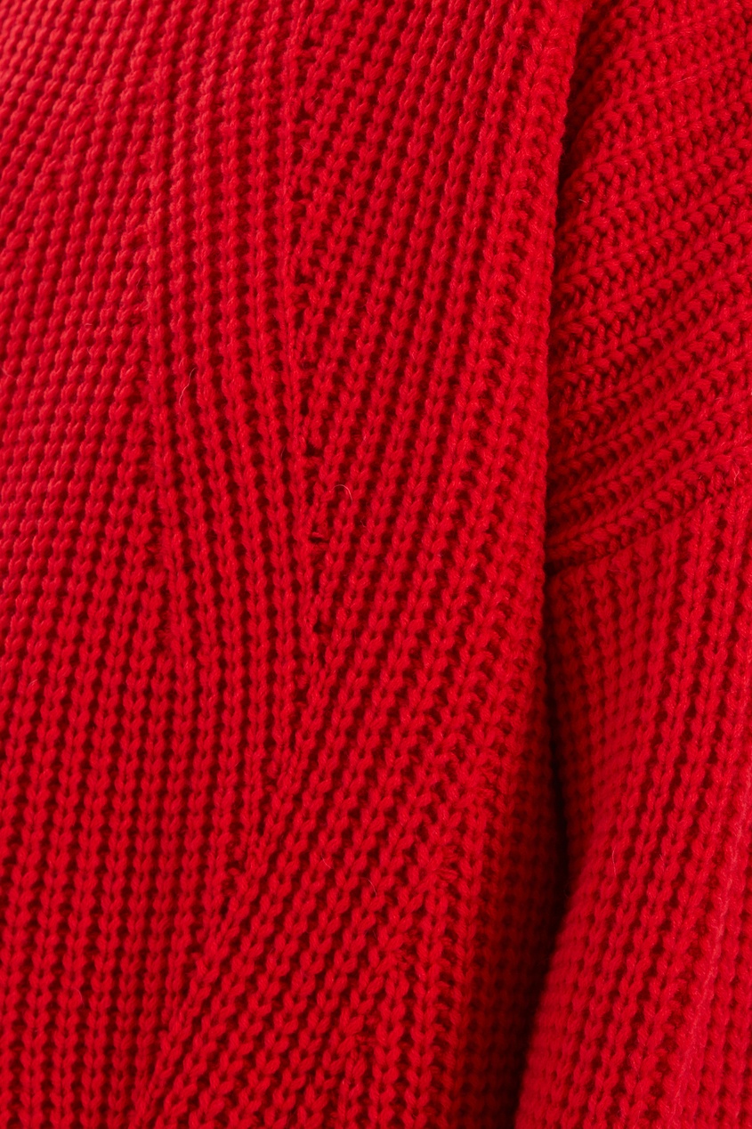 фото Красный вязаный свитер erma