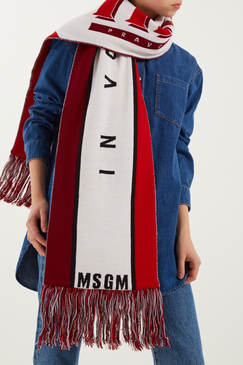 фото Шарф in vodka we trust msgm