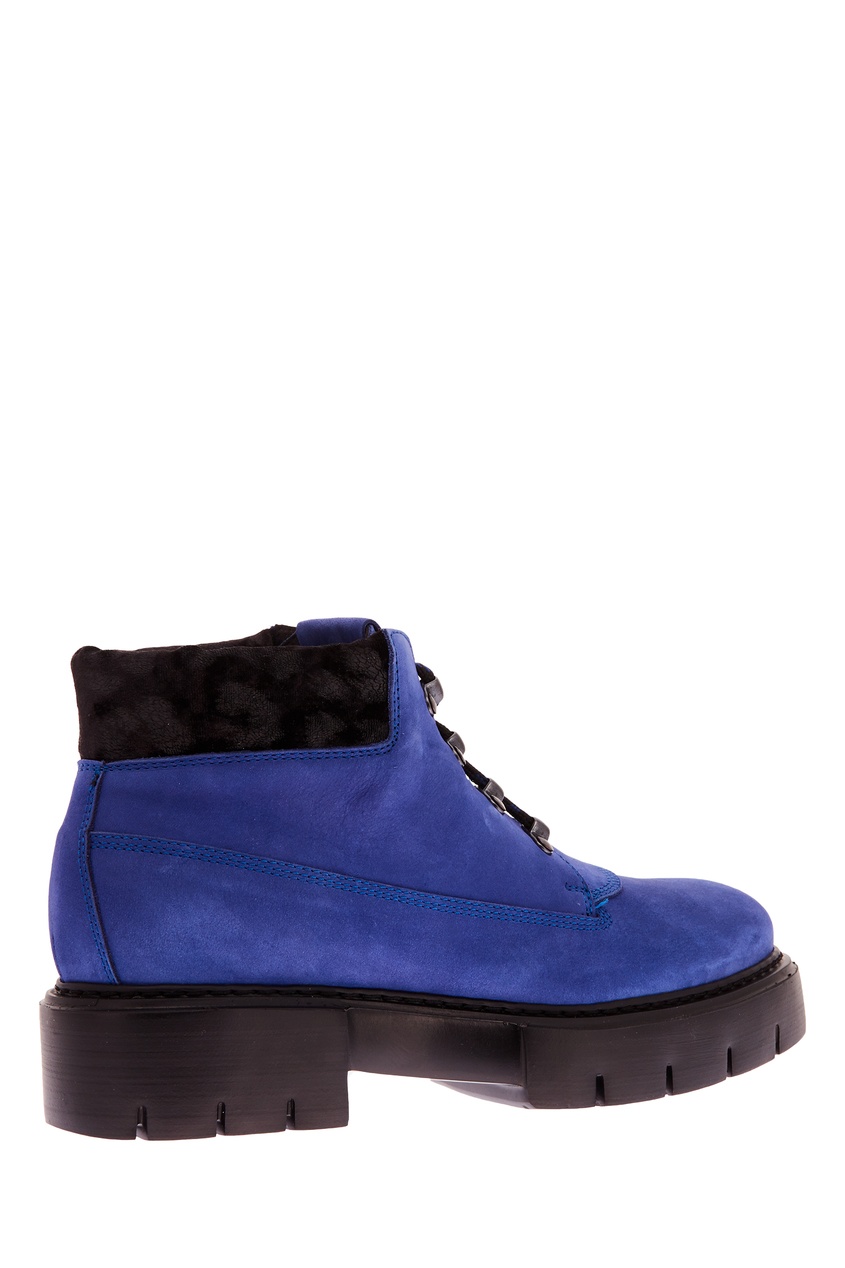 фото Синие ботинки на шнуровке oxs