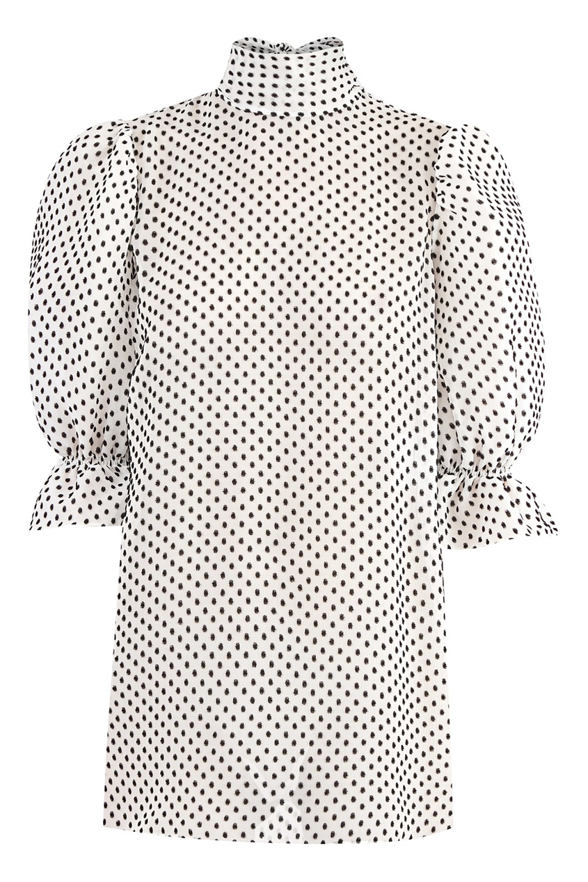 фото Шелковая блуза в горошек Valentino