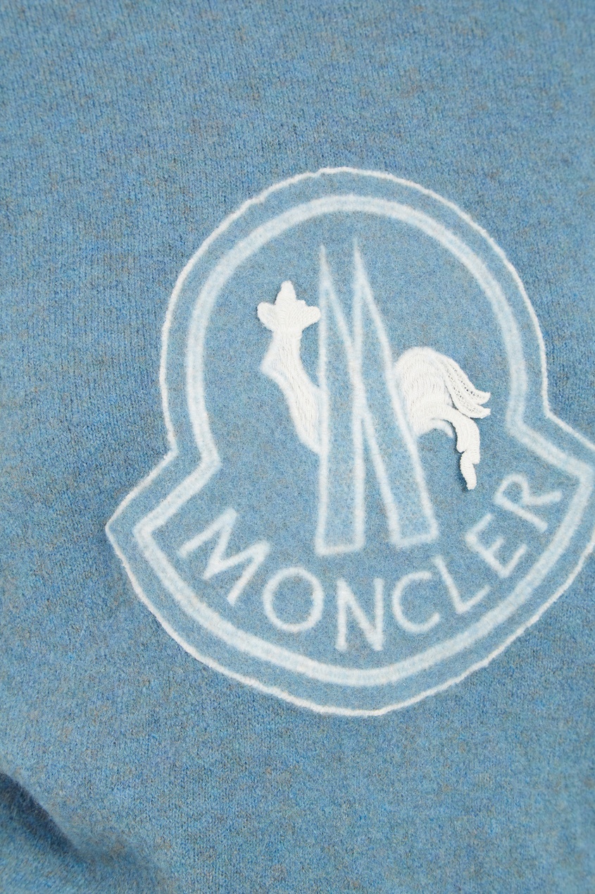 фото Голубой джемпер с рисунком Moncler