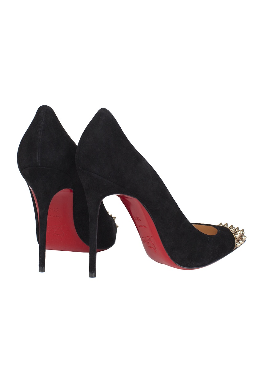 

Кожаные туфли Geo Pump 100 Veau Velours/Specchio Toe, Черный, Кожаные туфли Geo Pump 100 Veau Velours/Specchio Toe