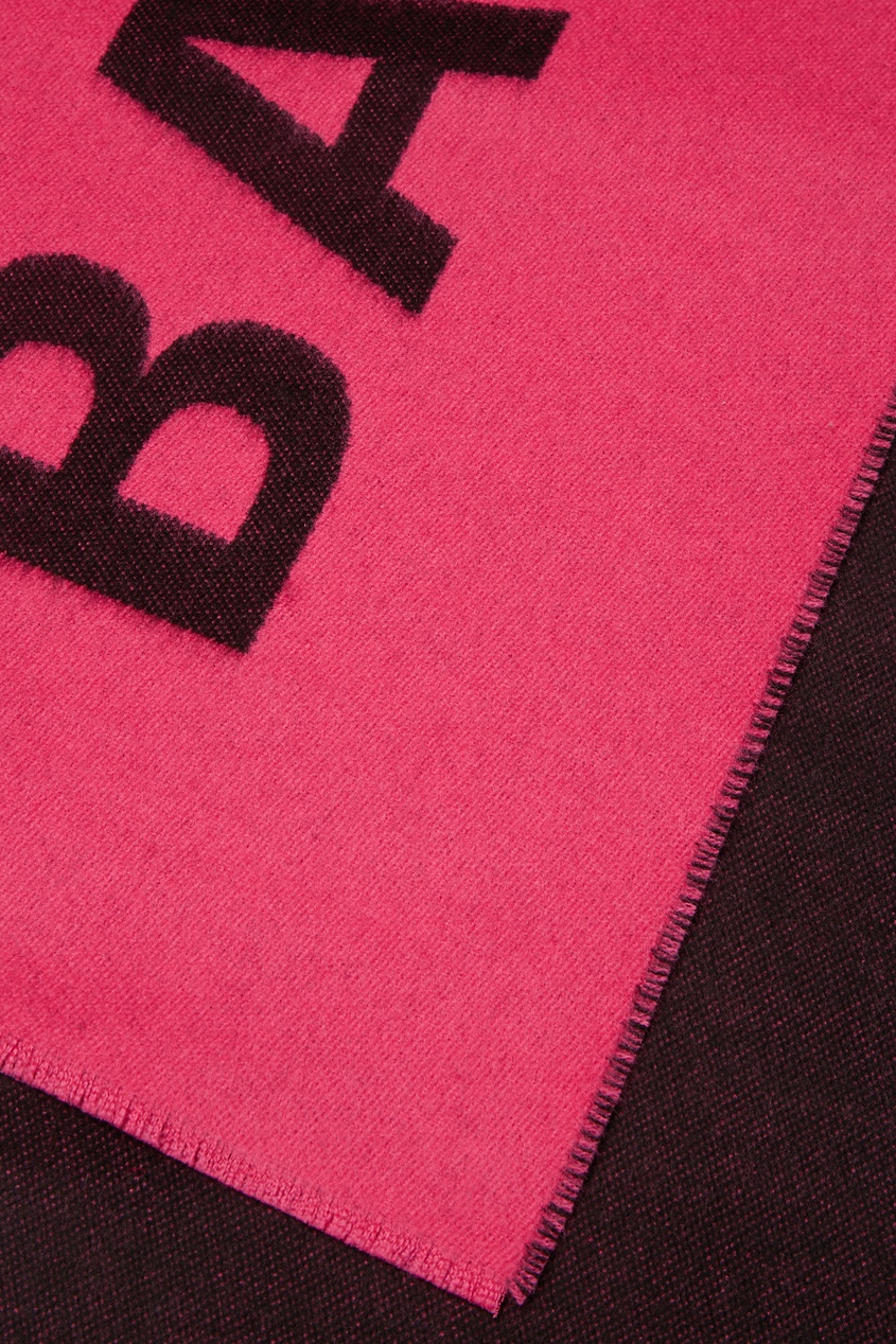фото Розовый шарф с логотипом balenciaga