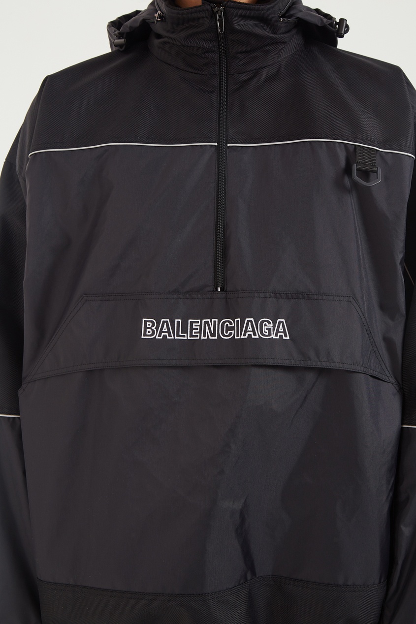 фото Черная куртка с логотипом Balenciaga man