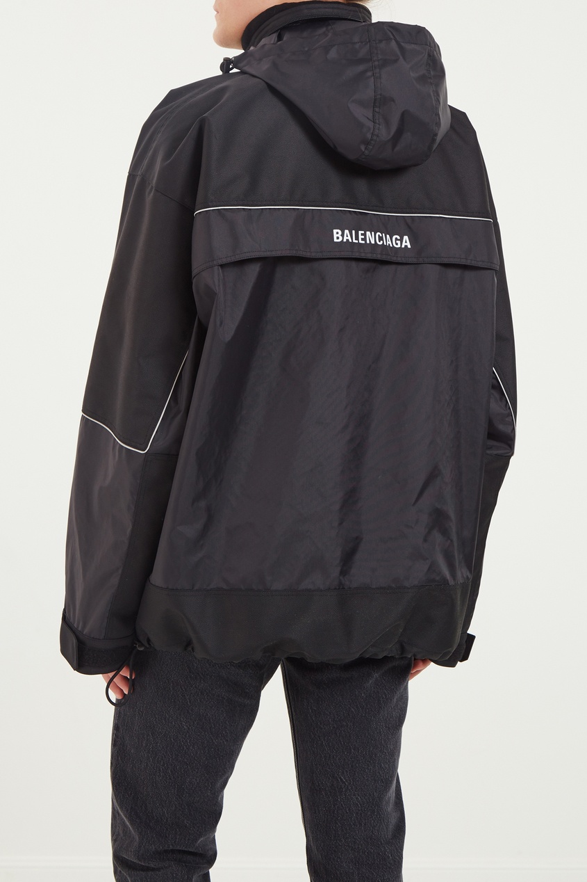 фото Черная куртка с логотипом Balenciaga man