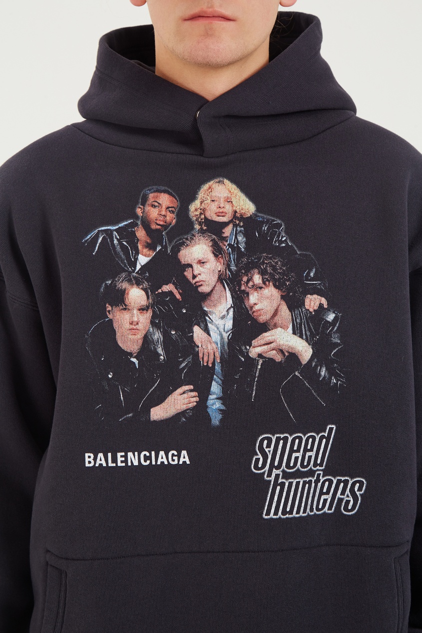 фото Черное худи Speedhunters Balenciaga man