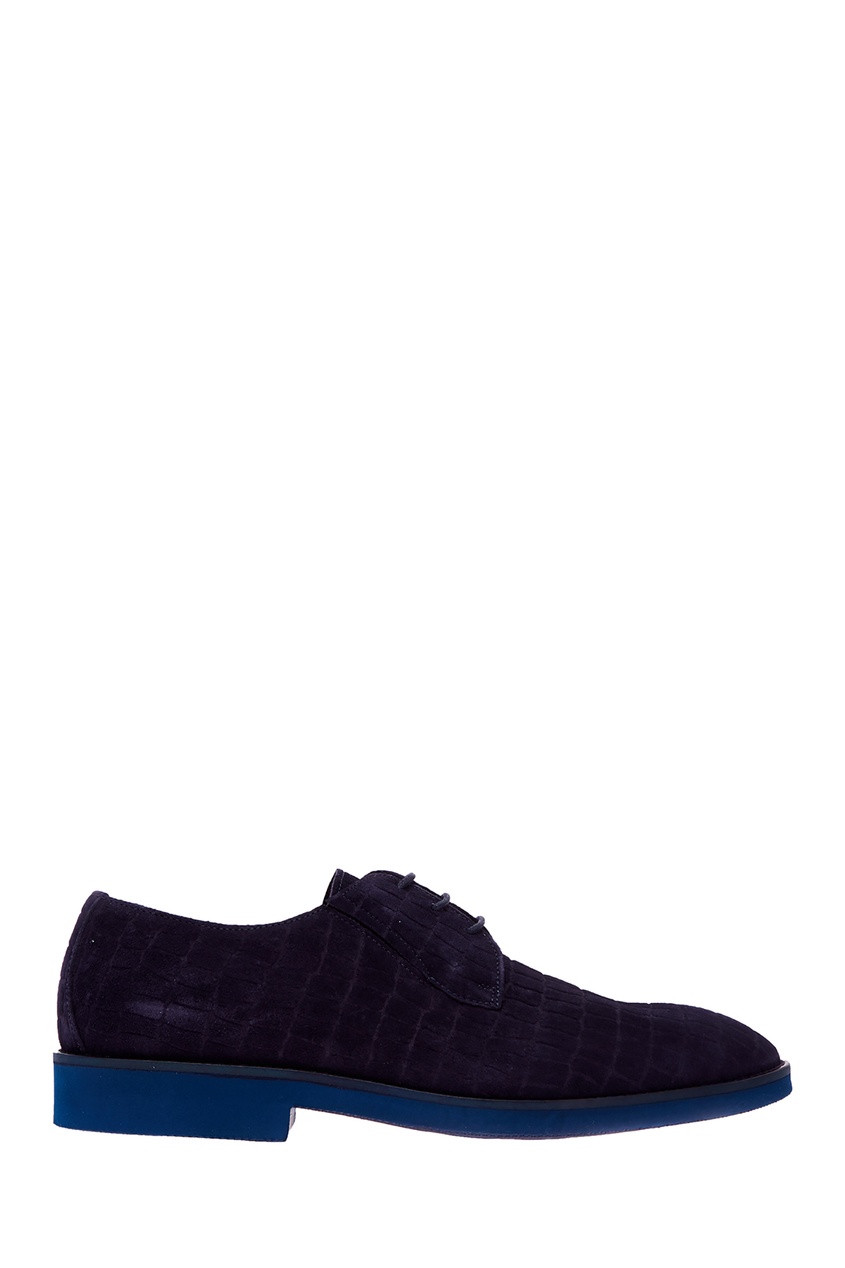 фото Синие туфли с рельефной отделкой dino bigioni