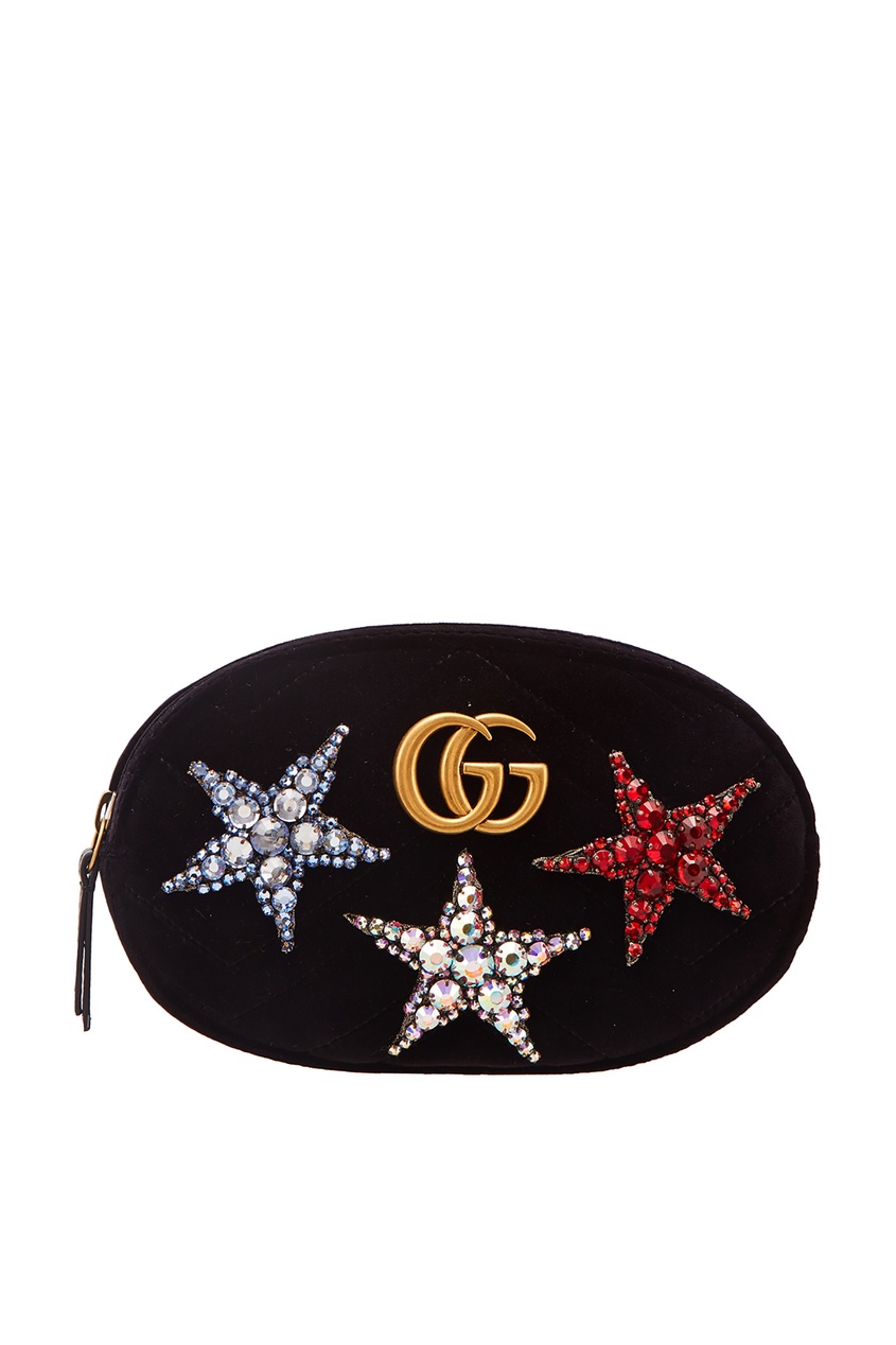 фото Поясная сумка GG Marmont со звездами Gucci