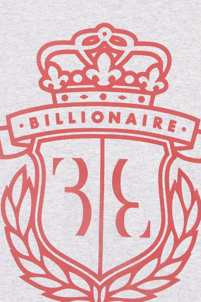 фото Серая футболка с принтом billionaire boys club