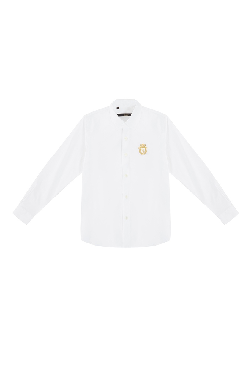 фото Белая рубашка с логотипом billionaire boys club