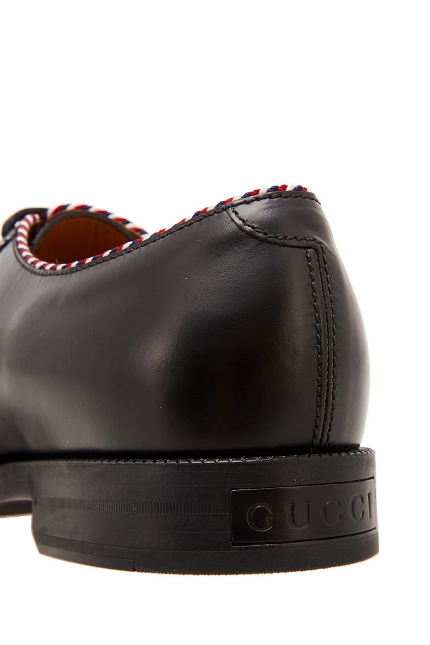 фото Черные ботинки с контрастной отделкой Gucci man