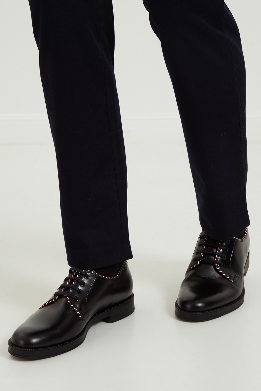 фото Черные ботинки с контрастной отделкой Gucci man