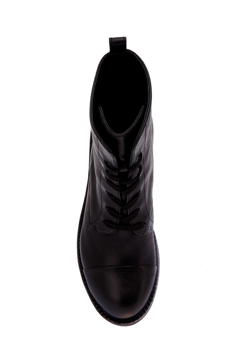 фото Черные кожаные ботинки kendall+kylie