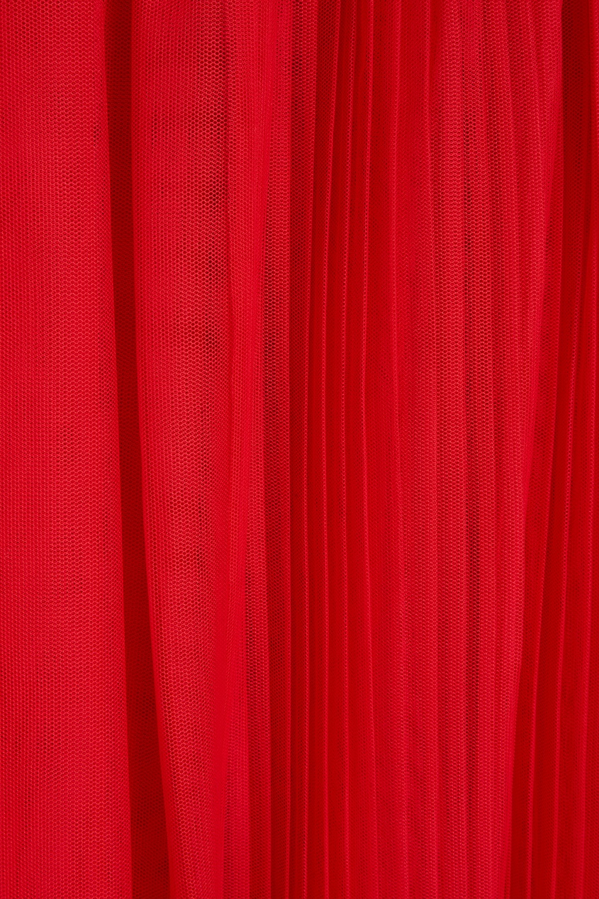 фото Красная плиссированная юбка Msgm kids