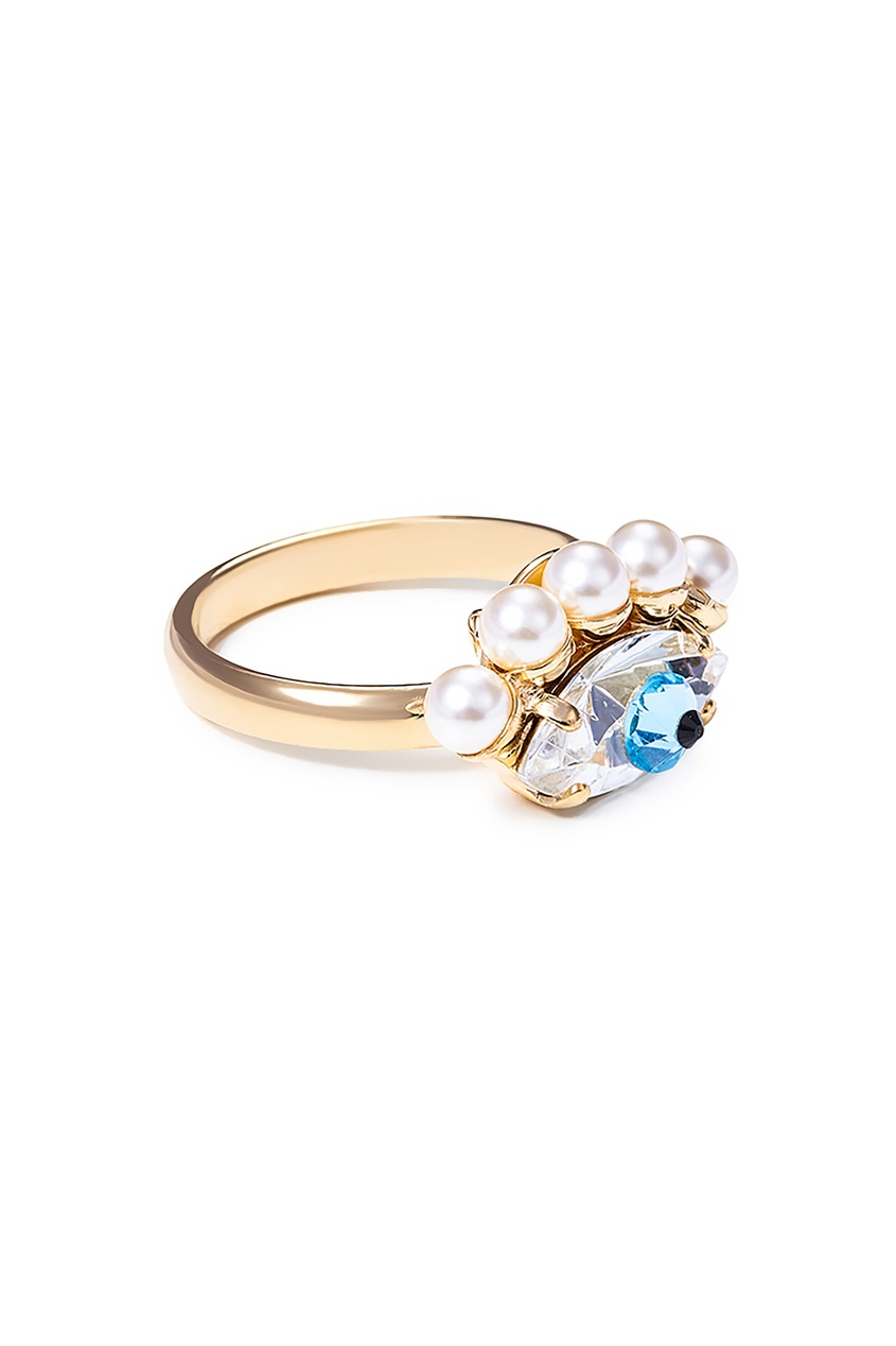 фото Позолоченное кольцо с кристаллами Anton heunis