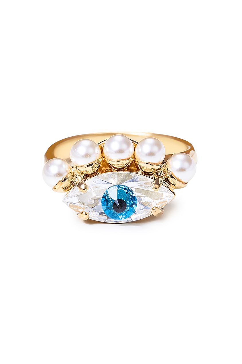 фото Позолоченное кольцо с кристаллами Anton heunis