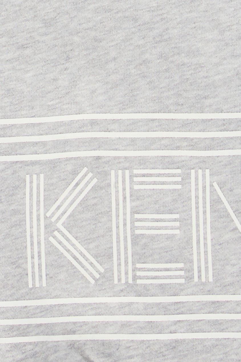 

Серые брюки-джоггеры с отделкой, Серый