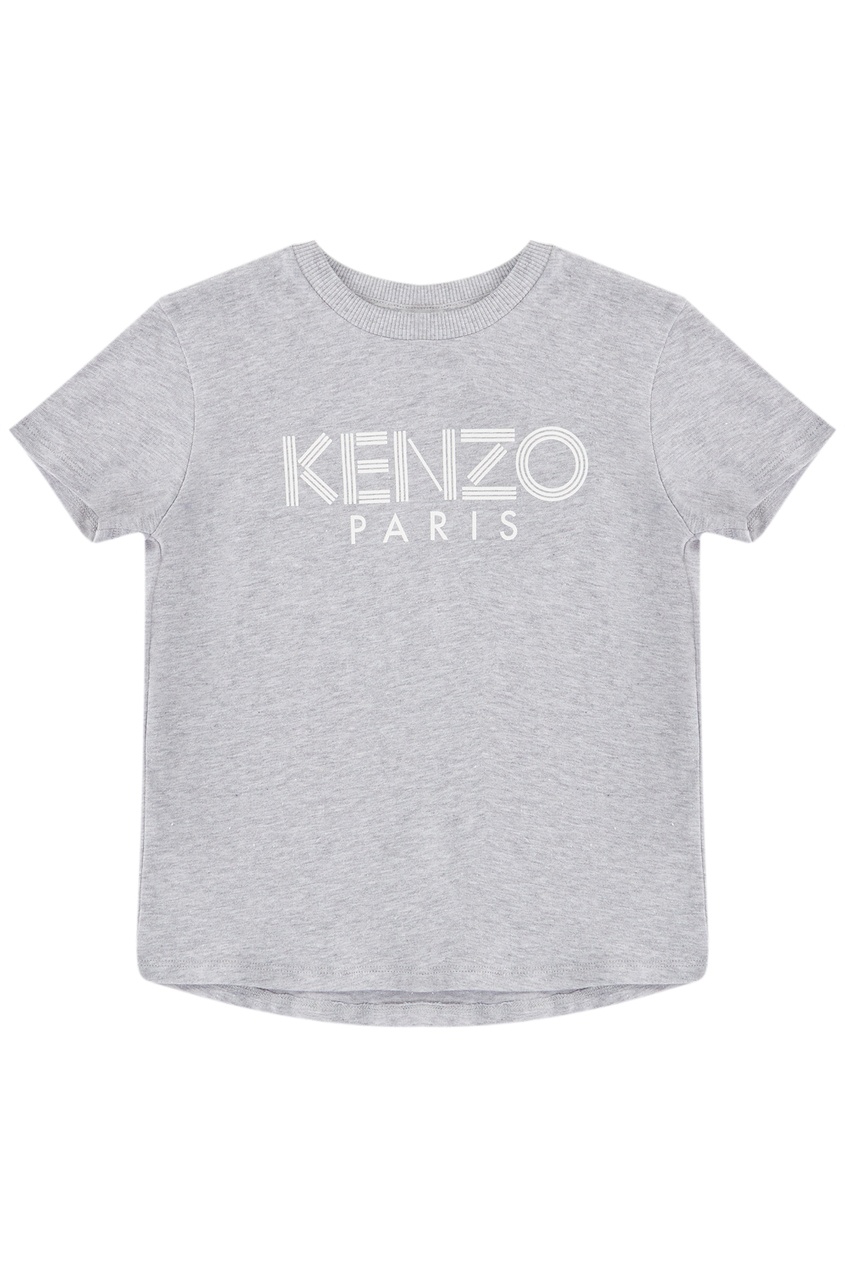 фото Серая футболка с логотипом kenzo