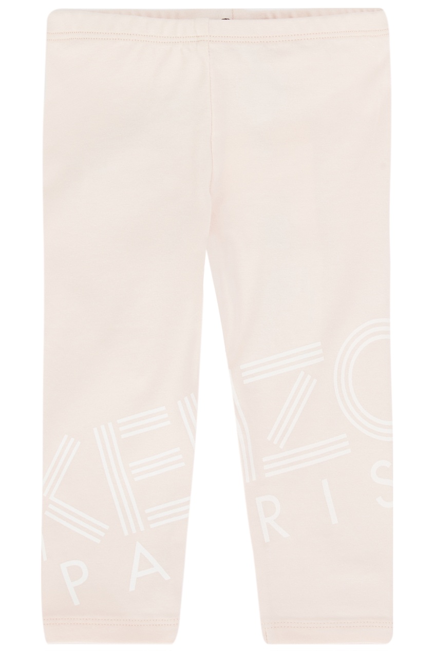 фото Розовые брюки с белым логотипом kenzo