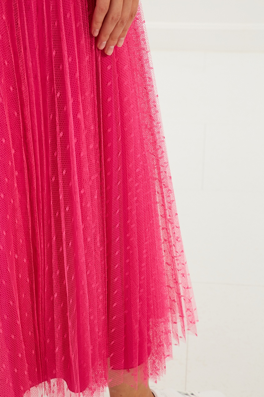 фото Розовая юбка миди red valentino