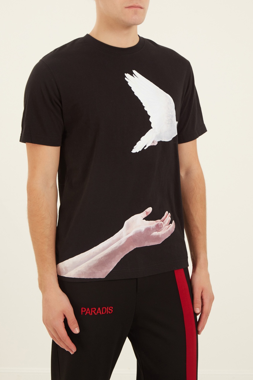 фото Черная футболка ana bird 3.paradis