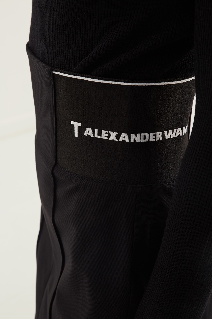 фото Черная мини-юбка с принтом alexanderwang.t
