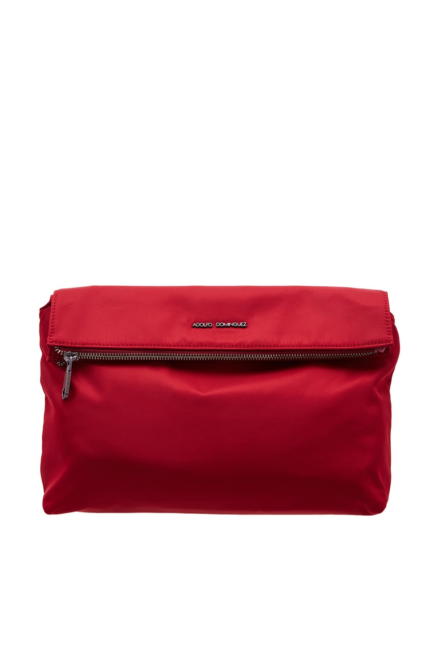 фото Текстильная красная сумка adolfo dominguez