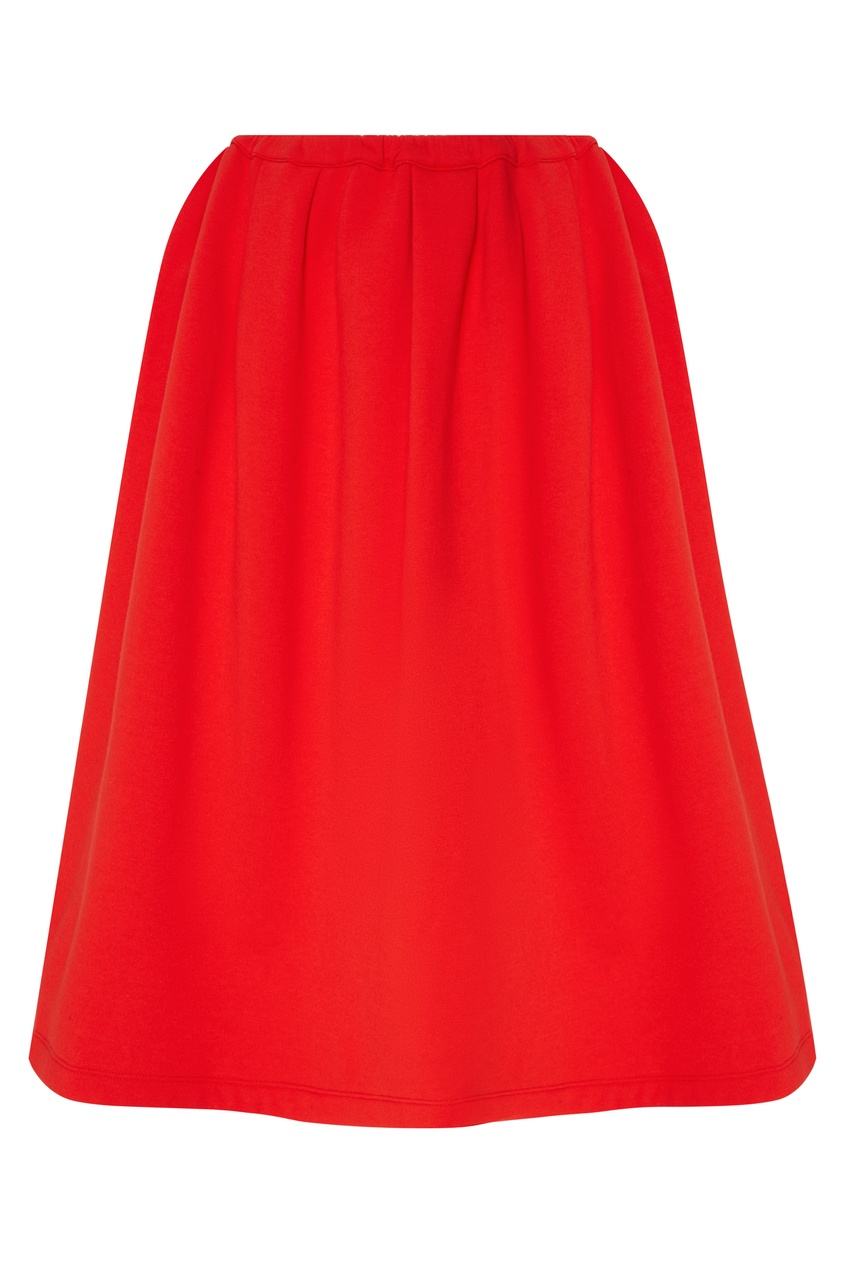 фото Красная хлопковая юбка marni