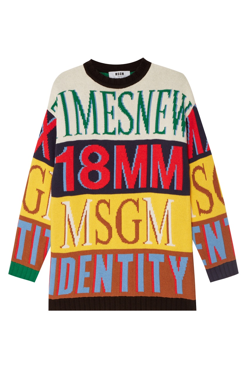 фото Контрастный джемпер Msgm