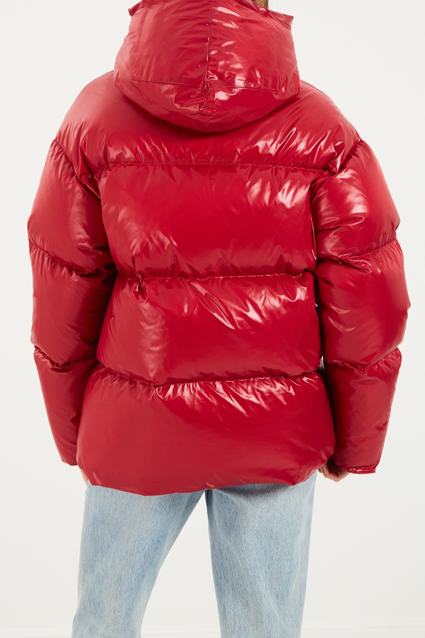 фото Красная стеганая куртка Terekhov girl