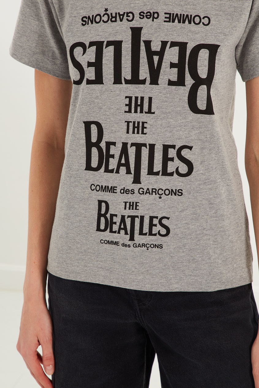 фото Серая футболка beatles cdg comme des garçons play