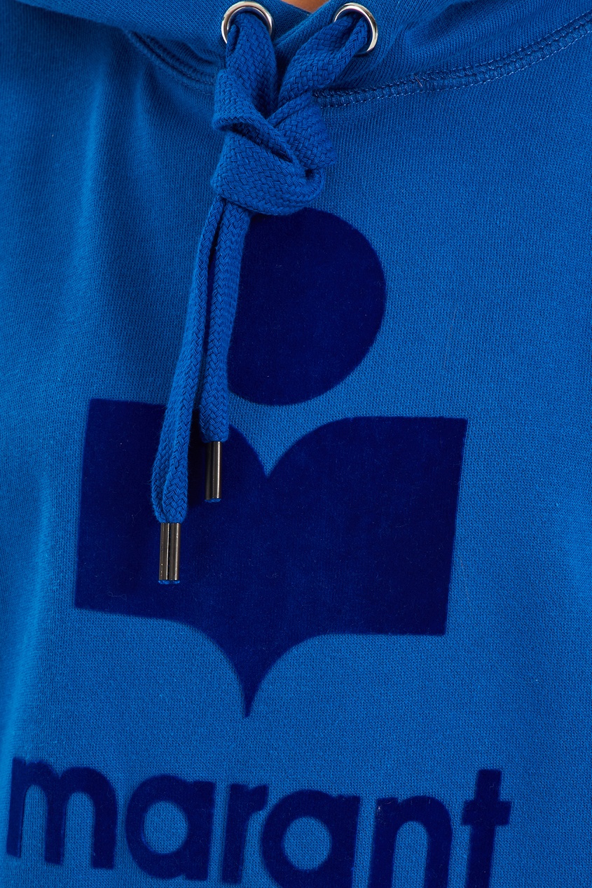 фото Синее худи с логотипом Isabel marant etoile