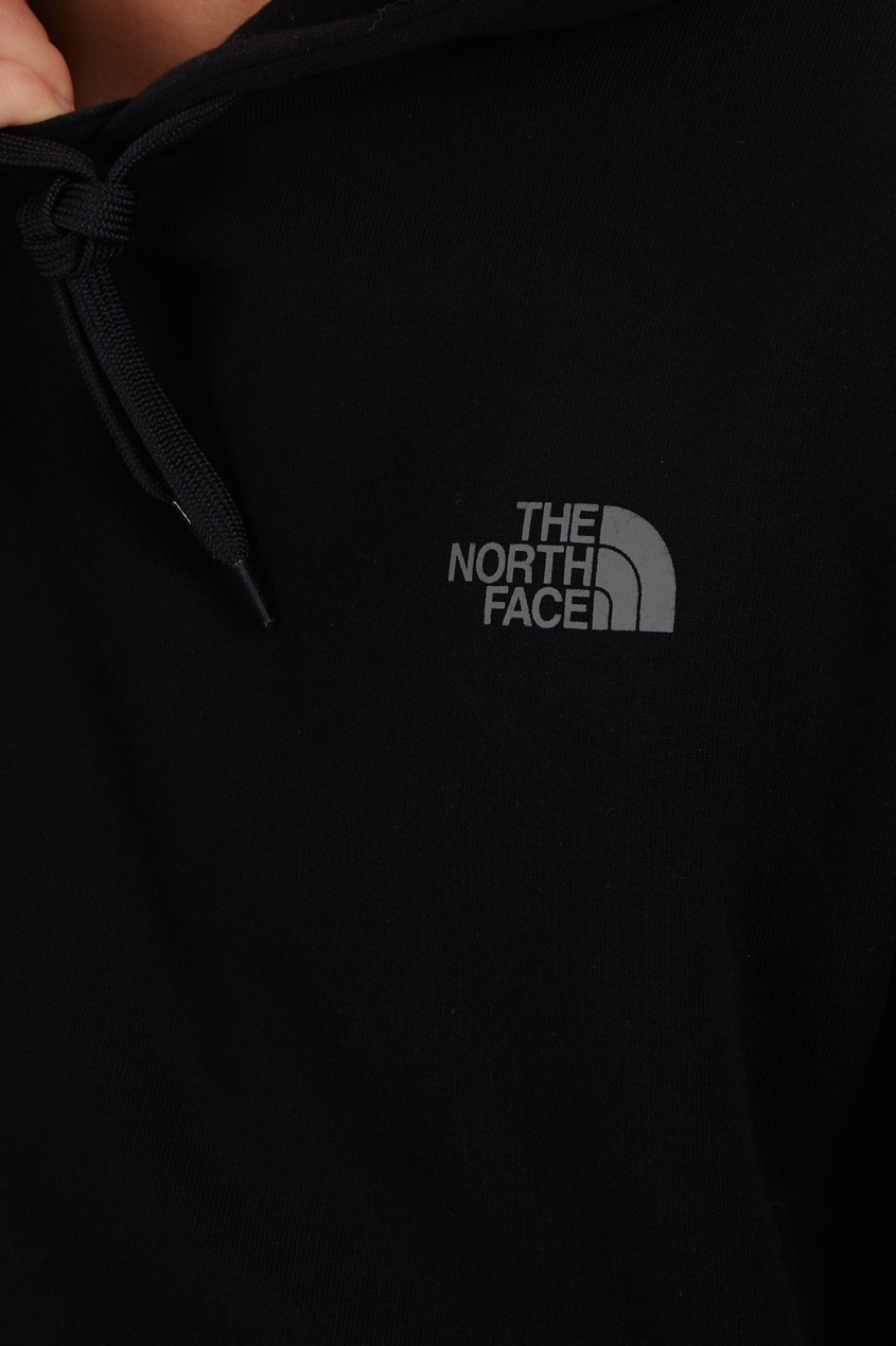 фото Черное хлопковое худи the north face