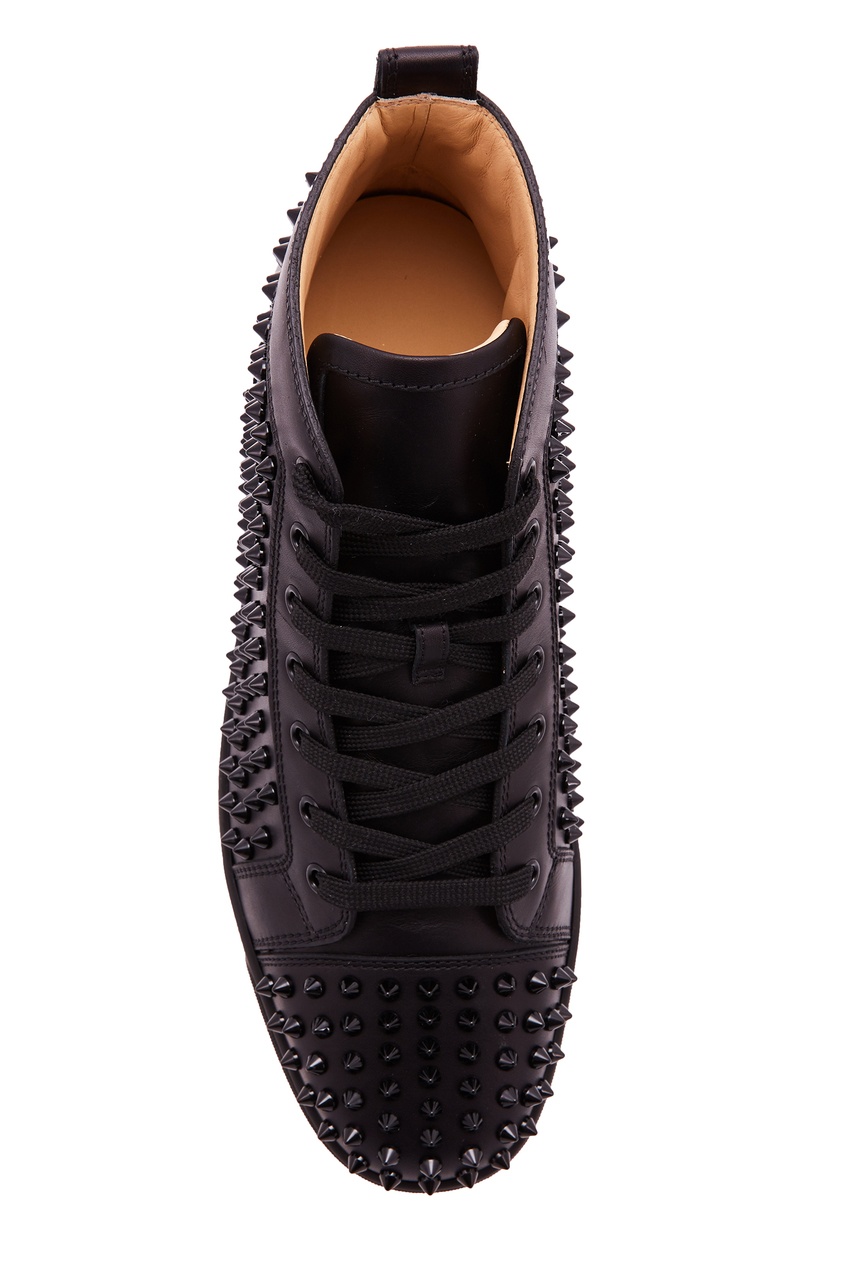 фото Черные кроссовки Louis Spikes Christian louboutin