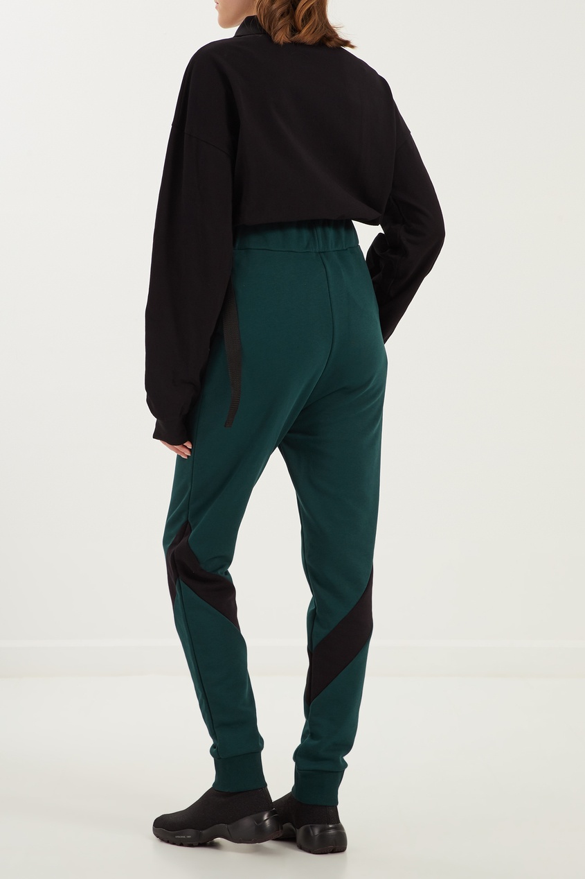 фото Темно-зеленые трикотажные брюки mardo._