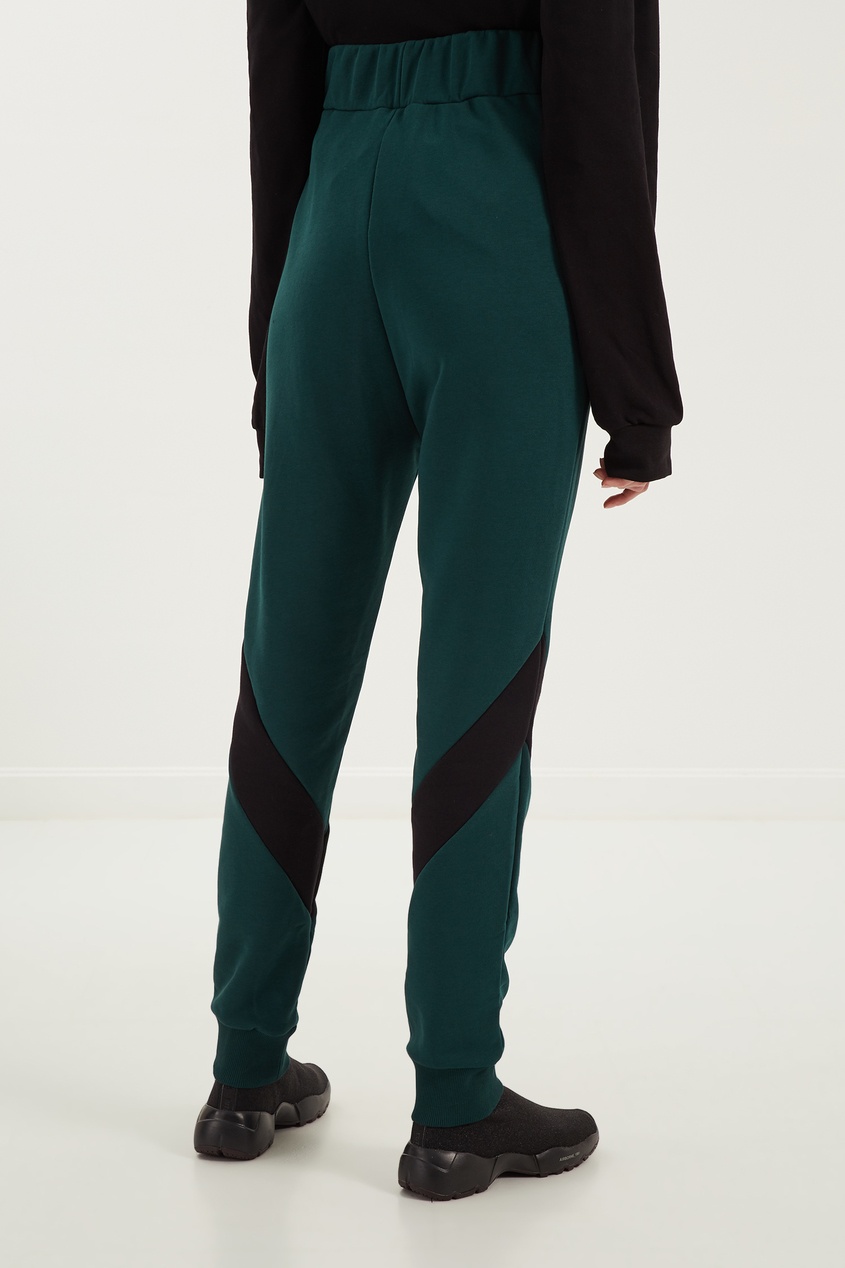 фото Темно-зеленые трикотажные брюки mardo._