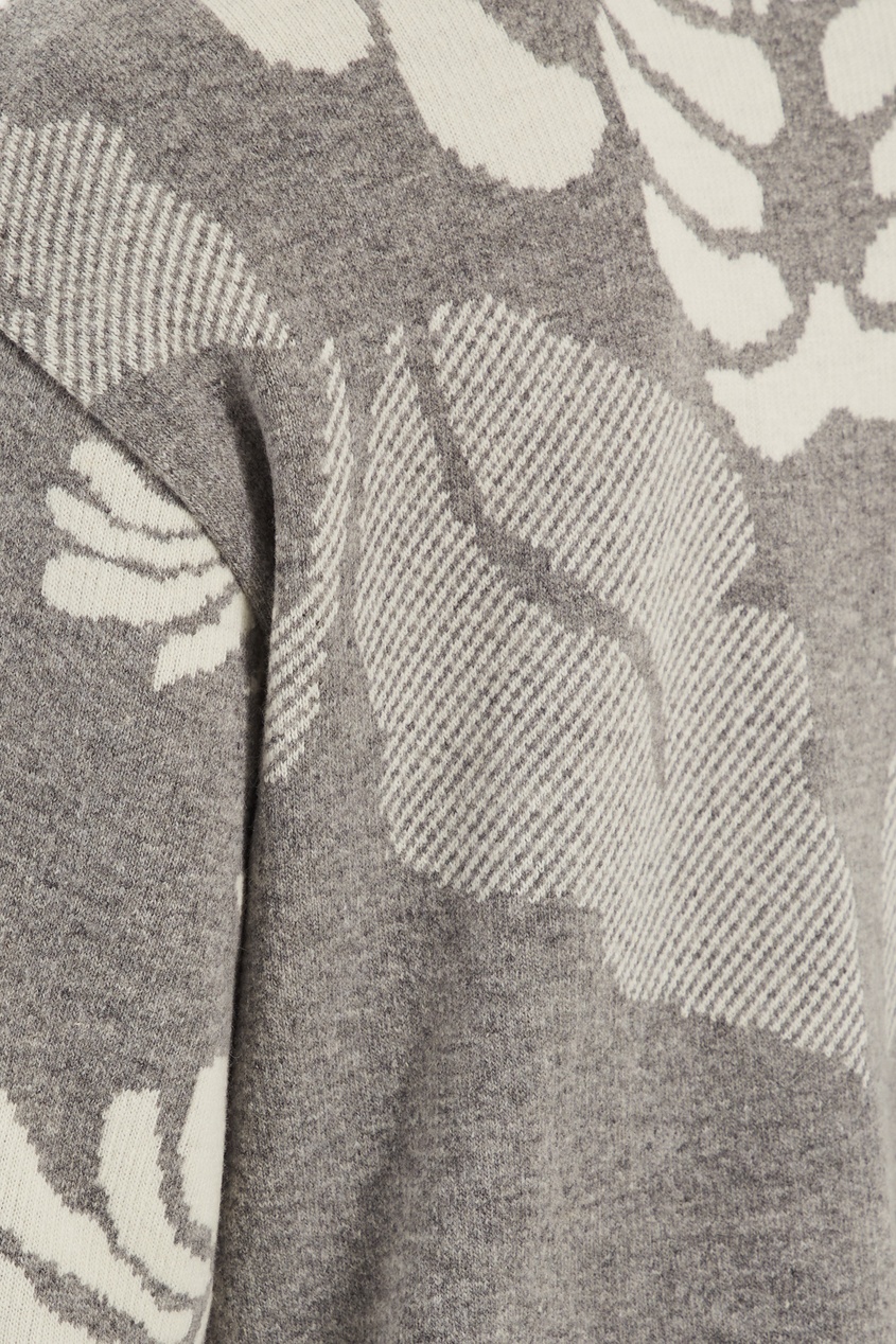 фото Вязаный кардиган с цветочным рисунком D.o.t.127